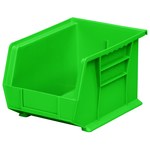 imagen de Akro-mils Akrobin 50 lb Verde Polímero de grado industrial Colgado/Apilado Contenedor de almacenamiento - longitud 10 3/4 pulg. - Ancho 8 1/4 pulg. - Altura 7 pulg. - Compartimientos 1 - 30239 GREEN