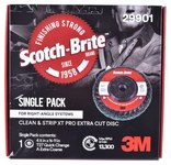 imagen de 3M Scotch-Brite Clean & Strip XT Pro Carburo de silicio Disco de Cambio Rápido - Accesorio 27 - Diámetro 4 1/2 pulg. - Agujero Central 5/8-11 pulg. - 29901