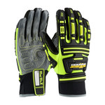 imagen de PIP Maximum Safety Roustabout KVW 120-5275 Negro/Gris/Amarillo XL Kevlar/Cuero sintético/Spandex Sintético Kevlar/Cuero sintético/Spandex Guantes de trabajo - 616314-60080