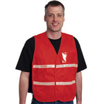 imagen de PIP High-Visibility Vest 300-1508/M-XL - Size Medium to XL - Red - 90295