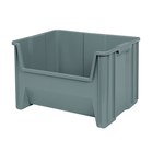 imagen de Akro-mils Stak-N-Store 75 lb Gris Polímero de grado industrial Apilado Contenedor de almacenamiento - longitud 15 1/4 pulg. - Ancho 19 7/8 pulg. - Altura 12 7/16 pulg. - Compartimientos 1 - 13017 GREY