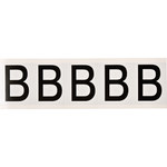 imagen de Brady B9714- Etiqueta en forma de letra - B - Negro sobre blanco - 1 13/16 pulg. x 2 1/4 pulg. - B-946