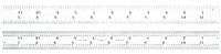 imagen de Starrett Acero totalmente flexible Regla de acero totalmente flexible - longitud de 12 pulg. - ancho de 1/2 pulg. - espesor de 1/64 pulg. - C304R-12