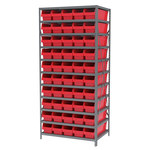 imagen de Akro-mils Shelfmax Sistema de estantería fijo AS2479094 - Acero - 11 estantes - 50 gavetas - AS2479094 RED