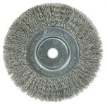 imagen de Weiler 01705 Wheel Brush - 6 in Dia - Crimped Stainless Steel Bristle