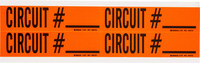imagen de Brady 44255 Negro sobre naranja Rectángulo Paño de vinilo Marcador de conductos/voltaje - Ancho 4 1/8 pulg. - Altura 1 1/8 pulg. - B-498