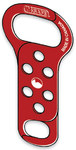 imagen de Honeywell M-Safe Rojo Acero Broche de bloqueo/etiquetado - Ancho 2.5 pulg. - Altura 5 1/4 pulg. - HONEYWELL 666RD