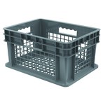 imagen de Akro-mils Contenedor de pared recta 37208 - Gris - Polímero de grado industrial - 15 3/4 pulg. x 11 3/4 pulg. x 8 1/4 pulg. - 37208 GREY