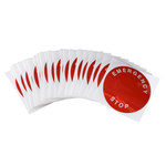 imagen de Brady THTEP-196-593RD Rollo de etiquetas troqueladas para impresoras - Poliéster - Blanco sobre rojo - B-593