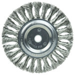 imagen de Weiler 08345 Wheel Brush - 6 in Dia - Knotted - Standard Twist Stainless Steel Bristle