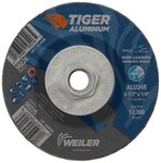 imagen de Weiler Tiger Aluminum Grinding Wheel 58226 - 4-1/2 in - Aluminum Oxide - 24 - R