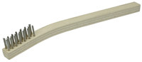 imagen de Weiler Stainless Steel Hand Wire Brush - 7.75 in Width x 0.45 in Length - 0.006 in Bristle Diameter - 44167