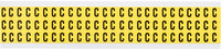imagen de Brady 3410-C Etiqueta en forma de letra - C - Negro sobre amarillo - 11/32 pulg. x 1/2 pulg. - B-498