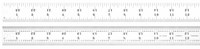 imagen de Starrett Acero templado para muelles Regla de acero - longitud de 24 pulg. - ancho de 1-1/4 in - espesor de 3/64 pulg. - C604R-24 W/SLC