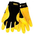 imagen de Tillman TrueFit 1475 Dorado/Negro Grande Cuero/Spandex Grano Cuero vacuno Cuero/Spandex Guantes de trabajo - acabado Liso - Longitud 9 pulg. - 608134-14750