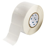 imagen de Brady THT-66-427-1.5 Rollo de etiquetas troqueladas para impresoras - 1.9 pulg. x 3.187 pulg. - Vinilo - Transparente/Blanco - B-427