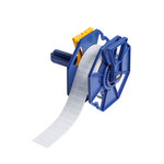 imagen de Brady J-249-2492 Rollo de etiquetas troqueladas para impresoras - 1 pulg. x 0.375 pulg. - Poliéster - Blanco - B-2492