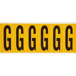 imagen de Brady 1550-G Etiqueta en forma de letra - G - Negro sobre amarillo - 1 1/2 pulg. x 3 1/2 pulg. - B-946