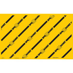imagen de Brady Spill Magnet Negro sobre amarillo Cubierta de drenaje - Ancho 24 pulgada x 36 pulgadas - 754473-94689