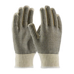 imagen de PIP 37-C2110PDD Black/White Small Cotton/Polyester General Purpose Gloves - PVC Dotted Both Sides Coating - 37-C2110PDD/S