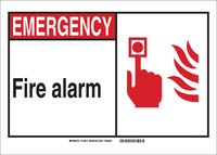 imagen de Brady B-302 Poliéster Rectángulo Cartel de seguridad contra incendios - 7 pulg. Ancho x 5 pulg. Altura - Laminado - 120066