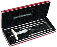 imagen de Starrett Medidor de profundidad micrométrico - longitud de 63.5mm - diámetro de 1.2x3.2mm - 449MAZ-150R
