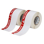 imagen de Brady THTEL-25-483-1-PE Rollo de etiquetas troqueladas para impresoras - 6 pulg. x 4 pulg. - Poliéster - Blanco - B-483
