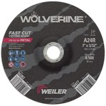 imagen de Weiler Wolverine Rueda de corte 56383 - Tipo 27 - rueda de centro hundido - 7 pulg. - Óxido de aluminio - 24 - R
