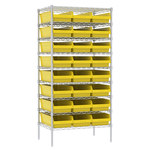 imagen de Akro-mils Gris Acero Estantería de alambre - AWS243630014 YELLOW