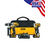 imagen de DEWALT Max Kit combinado de martillo y atornillador de impacto - 20 V Max Li-Ion - DCK290L2