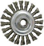 imagen de Weiler 36055 Wheel Brush - 4 in Dia - Knotted - Cable Twist Carbon Steel Bristle