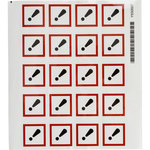 imagen de Brady 121193 Chemical Hazard Label - 1.5 in x 1.5 in - Polyester - White / Black / Red - B-7541 - 54714