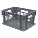 imagen de Akro-mils Contenedor de pared recta 37278 - Gris - Polímero de grado industrial - 15 3/4 pulg. x 11 3/4 pulg. x 8 1/4 pulg. - 37278 GREY
