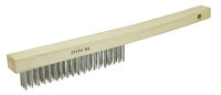imagen de Weiler Vortec Pro Stainless Steel Hand Wire Brush - 1.75 in Width x 12.95 in Length - 0.012 in Bristle Diameter - 25154