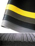 imagen de Notrax Airug Anti-Fatigue Mat 410 - 2 ft x 60 ft, Closed-Cell Foam - Ribbed - Black/Yellow - 410 2 X 60 BKYL 3/8IN