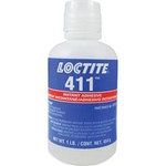 imagen de Loctite Pritex 411 Adhesivo de cianoacrilato Transparente Gel 1 lb Botella - 41161