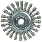 imagen de Weiler 13276 Wheel Brush - 4 in Dia - Knotted - Cable Twist Stainless Steel Bristle