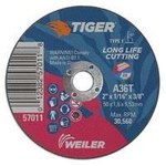 imagen de Weiler Tiger Rueda de corte 57011 - Tipo 1 (recto) - 2 pulg. - Óxido de aluminio - 36 - T