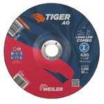 imagen de Weiler Tiger Disco de corte y esmerilado 57105 - 7 pulg. - Óxido de aluminio - 30 - S