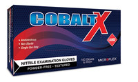 imagen de Microflex High Five Cobalt N21 Blue Large Powder Free Disposable Gloves - Medical Exam Grade - 9 in Length - Rough Finish - N213
