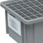 imagen de Quantum Storage Transparente Sujetador de etiqueta - Altura 2 pulg. - Para usar con: DG91025, DG91035, DG92035 and DG93030 - QUANTUM STORAGE LBL2X8