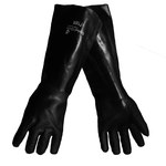 imagen de Global Glove 700 Negro XL Jersey/PVC Guantes de trabajo y uso general - acabado Áspero - Longitud 18 pulg. - 718R XL