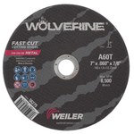 imagen de Weiler Wolverine Rueda de corte 56275 - Tipo 1 - Rueda recta - 7 pulg. - Óxido de aluminio - 60 - T