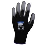 imagen de Kleenguard G40 Black 8 Work Gloves - Polyurethane Full Coverage Coating - 13838