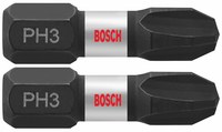 imagen de Bosch #3 Phillips Puntas de inserción ITPH3102 - Acero De Aleación - 1 pulg. Longitud - 48288