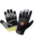 imagen de Global Glove Hot Rod Gloves HR8200KEV Gris/Negro XL Cuero sintético Sintético Guantes de mecánico resistentes a los cortes - 810033-29091