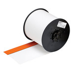 imagen de Brady 113222 Rollo de etiquetas para impresora - 4 pulg. x 100 pies - Vinilo - Naranja/Blanco - B-595