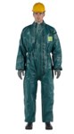 imagen de Ansell Microchem Chemical-Resistant Coveralls 4000 GR40-T-92-103-02 - Size Small - Green - 18053