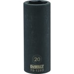 imagen de DEWALT DWMT75128OSP 20 mm Cubo de Impacto Profundo - Acero - accionamiento 1/2 pulg. 6 Puntos - 51284