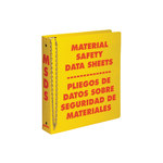 imagen de Brady Carpeta de hojas de datos GHS y MSDS 2026 - Inglés/Español - Rojo sobre amarillo - 46072